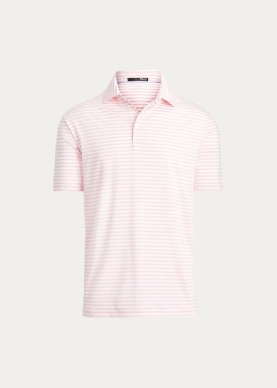 Polos Ralph Lauren Hombre Rosas Claro / Blancos - Classic Fit Performance - VJWUX4703